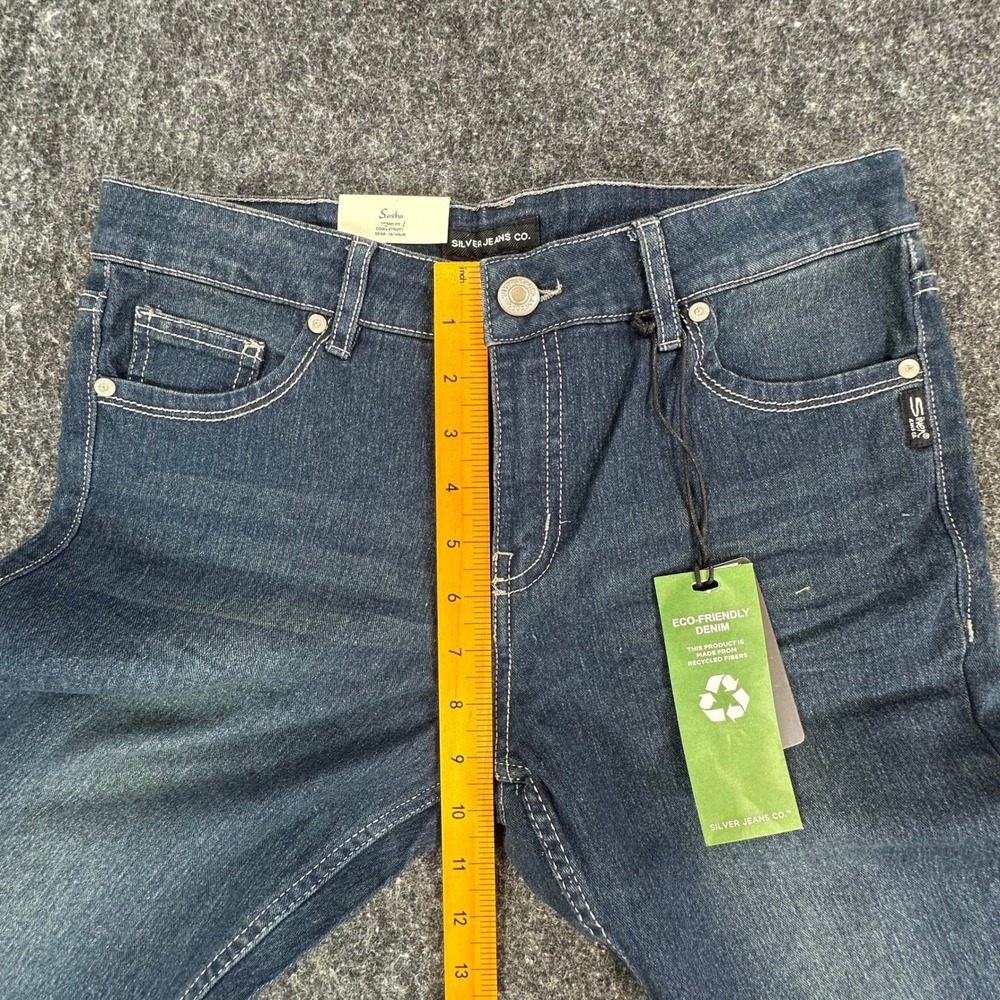 Silver Jeans Co Sasha Skinny Jeans Girls 16 Blue Eco Denim Slim Fit NWT - Picture 6 of 16